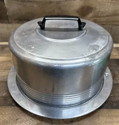 VTG 1950s MCM Regal Aluminum Locking Cake Pan Carrier Saver 13.5  RETRO • $31.88