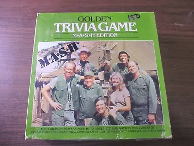 M*A*S*H MASH 1984 Golden 4154 Trivia Game Alan Alda Loretta Swit VINTAGE 70's • $34.78