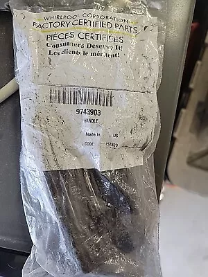 WP9743903 Whirlpool Black Door Handle OEM WP9743903 Factory Sealed Package New • $25