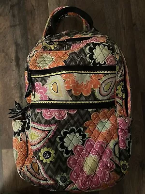 Vera Bradley Pink / Black Gray Swirls Campus Backpack • $20.99