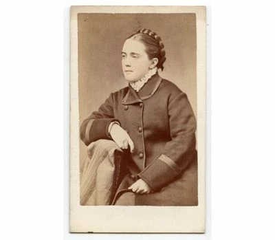 $49.93 • Buy Well Dressed Civil War Era Lady W/ Braided Hair Richmond, Va, Antique Cdv