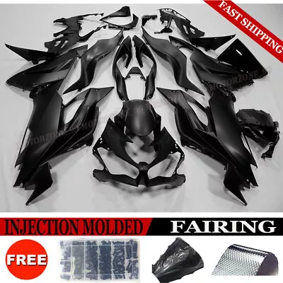 Matte Black Fairing Kit +Bolt For Kawasaki Ninja ZX6R 636 2019-2023 ABS Bodywork • $369