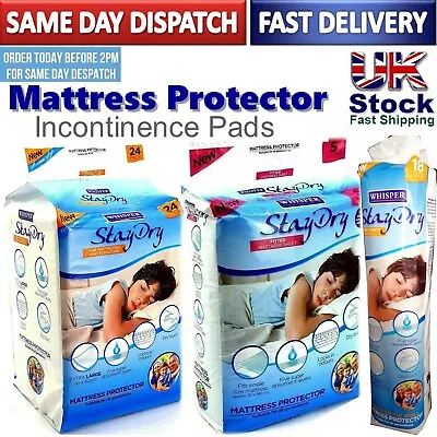 £5.95 • Buy Incontinence Bed Pads Super Absorbent Mattress Protector Cover Sheet Topper