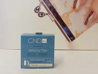 £10.50 • Buy Sz#4/ 50 Refill CREATIVE CND Velocity Natural NAIL TIPS For Acrylic UV Gel Nails