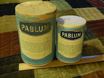 PABLUM ~ Mead Johnson & Co. [Evansville IN] Cereal Food Containers Vtg USA Ltd • $24.99