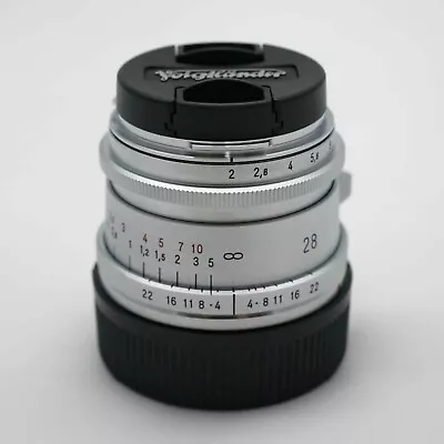VOIGTLANDER Ultron Vintage Line 28mm F/2 Aspherical Type II VM Lens (Silver)　NEW • $720