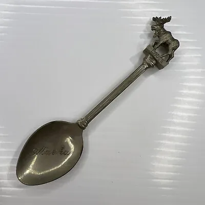 Moose Charm Alaska USA America Travel Great Britain WAPW Vintage Souvenir Spoon • $6