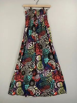 Sauci Dress Womens S Tube Top Sleevless Colorful Boho Hippy • $8.95