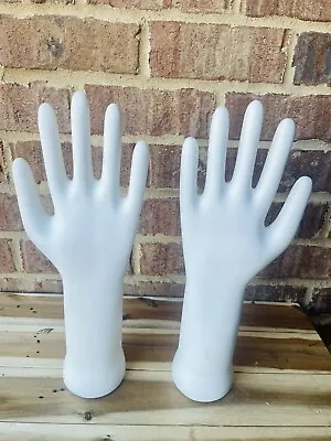 Vtg Porcelain Hand Glove Mold 14” Tall Jewelry Display Glove Mold MCM • $100
