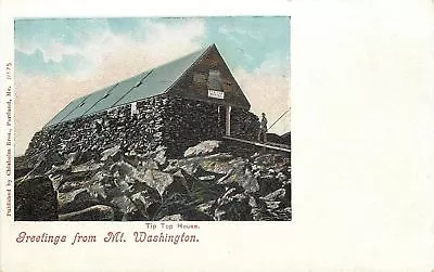 Mt Washington New Hampshire~Tip Top House~Chisholm Bros 1905 Postcard • $6
