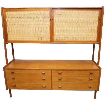 Hans Wegner For Ry Mobler RY20 RY-20 Teak Cane Sideboard/Highboard/Credenza MCM • $5995