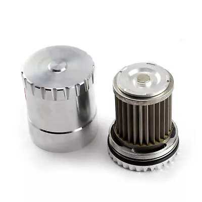 Ford Billet Aluminum Reusable Oil Filter W/Stainless Steel Element & Magnet • $65.68