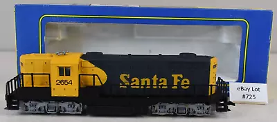 (Lot 725) HO Model Train AHM Diesel Locomotive Santa Fe 2654 Powered • $7.99