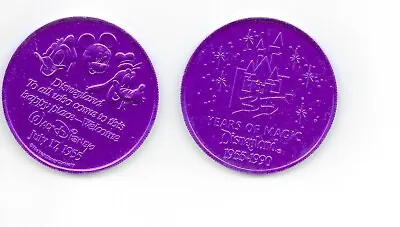 MICKEY CASTLE DISNEYLAND 35 YEARS Of MAGIC JULY 17 1990 DATED COIN TOKEN DISNEY • $7.99