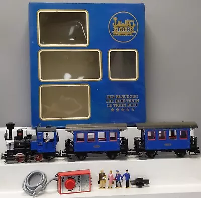 LGB 20301 The Blue Train Set G Gauge Steam Train Set EX/Box • $210.64