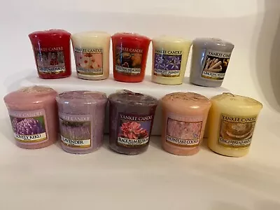 Ten Yankee Candle (old Logo) Samplers/Votives (S74) • £2