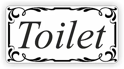 £1.99 • Buy Toilet Door Sign Self Adhesive Vinyl Sticker, Decal Bath Room Door Sticker