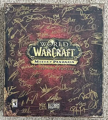 NEW World Of Warcraft MISTS OF PANDARIA Collector's Edition AUTOGRAPHED SIGNED • $570.04