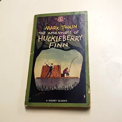 Mark Twain The Adventures Of Huckleberry Finn 1959 Vintage Paperback Book  • $3.99