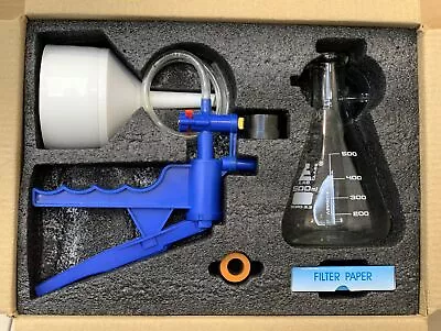 500mL Filtration Kit - Flask Pump Funnel Filter Tubing Stopper - Eisco Labs • $66.99