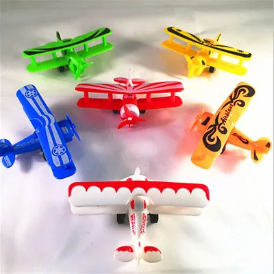 Mini Vintage Plane Model Aircraft Glider Biplane Airplane Model Kids Toy Pl BL❤1 • $13.58