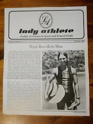 LADY ATHLETE Female Bodybuilding Muscle Booklet LESLIE KLEIN 2-80 • $12.50