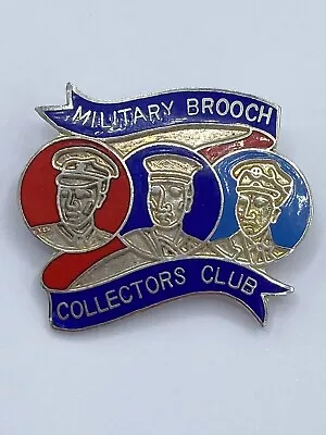 WW2 Silver Tone & Enamel “Military Brooch Collectors Club” Badge • $30.31