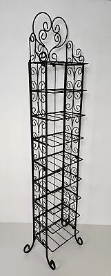 Vintage 44  Wrought Iron Folding CD/DVD Stand Rack • $47.96