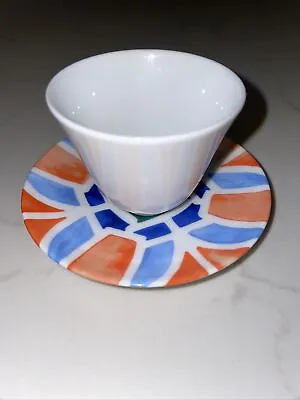 Hermes Shang Zia Fine Delicate Porcelain Small Tea Cup And Saucer • £10