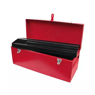 Urrea Industrial 25 In Metal Tool Box With Plastic Handle And Metallic Tray Box • $81.99