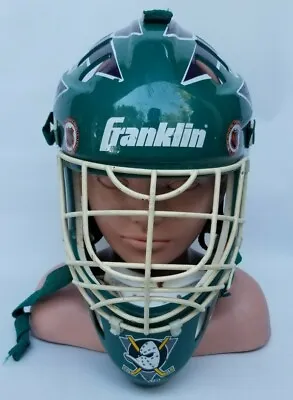 Vintage Mighty Ducks Franklin Goalie Mask Helmet Anaheim Street Hockey • $65