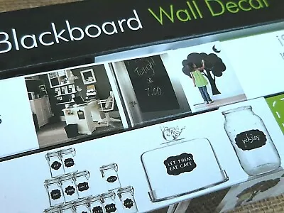 $9.87 • Buy CHALKBOARD WALL DECAL Roll ~ 6 Ft X 17   ~ Peel & Stick Blackboard Decal & Chalk