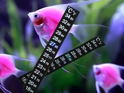 £1.69 • Buy Stick On Digital Thermometer Adhesive Aquarium Fish Tank Water Strip  *uk