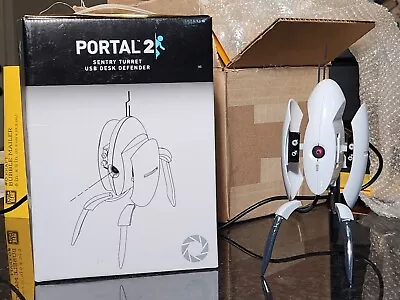 Portal 2 Sentry USB Turret Desk Defender By ThinkGeek Valve Motion Activated  • $169.99