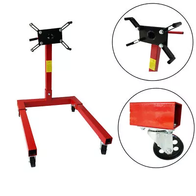 Red Engine Stand 1250 Lbs 360 Degree Head Motorcycle Stand Jack • $101.98