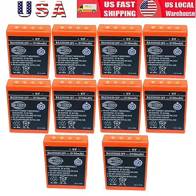 10x BA225030 Ni-Mh 6V 2100mAh Battery For HBC Pump Truck Remote Control Battery • $365