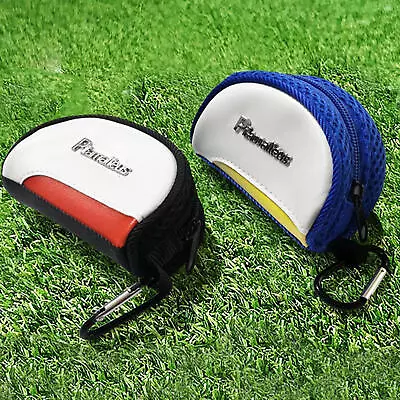  Portable Small Ball Bag Golf Bag GOLF Belt Bag PU Accessory Bag Golf Equipm • $17