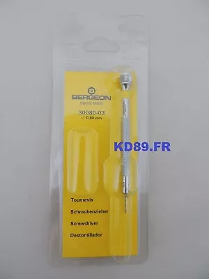 Screwdriver Bergeon 30080-03 0.80 080mm For Watchmakers First Quality SWISS • $33.86