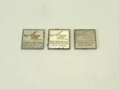 Vintage 1968-1969 Amc Amx Ambassador Javelin Rebel Lot Of 3 Trunk Emblems Used  • $31.47