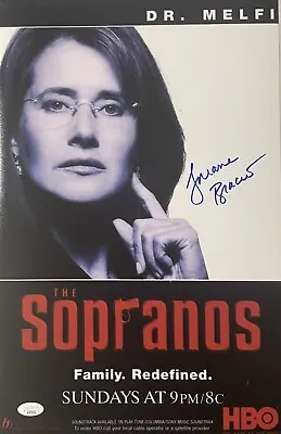 Lorraine Bracco  The Sopranos  Dr. Melfi Autographed 11x17 HBO Poster JSA • $59.95