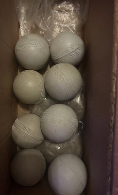 £9.99 • Buy 7 Rubber Cricket Balls Hard Practice New Been In Storage Will Have Storage Marks