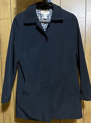 Merona Black Trenchoat Single Breasted Jacket Size S • $19