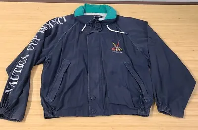 Vintage Nautica World Sailing Championship Spell Out Jacket 90s Size Medium  • $39.99