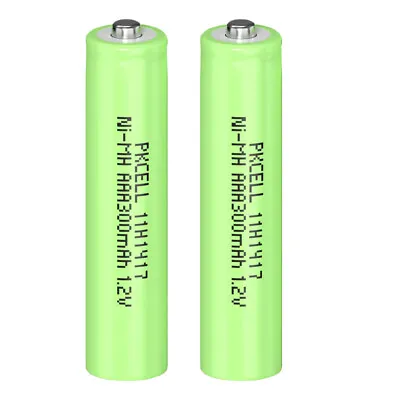 2PCS Rechargeable AAA Battery 300mAh Ni-MH Battery For Garden Solar Light Lamp • $3.99