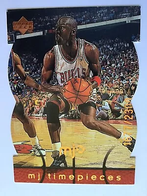 1998-99 Upper Deck MJx Timepieces RED MICHAEL JORDAN #d 1677/2300 #14 Die Cut • $2.25