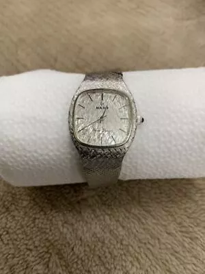 Rado Royal Elegance Watch Men's Square Silver Automatic Vintage Swiss Made • $133.45