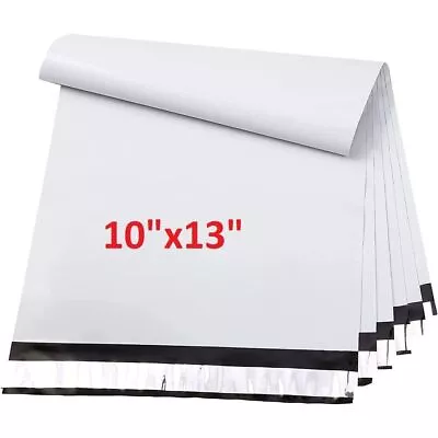 200 Pcs 10 X13  White Poly Mailers Shipping Bags Envelopes Packaging Premium Bag • $17.34