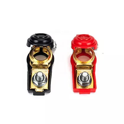 Car Battery Terminal Connector Positive Negative Post Heavy Duty Clamp Clip Pair • $9.33