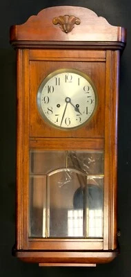 Antique Traditional Pendulum Wall Clock - Circa Early 1900s With Key • £84.99
