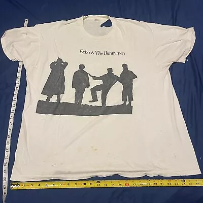 Rare Vintage 1988 Tour Echo & The Bunnymen Concert T-shirt XXXL Single Stitch • $249